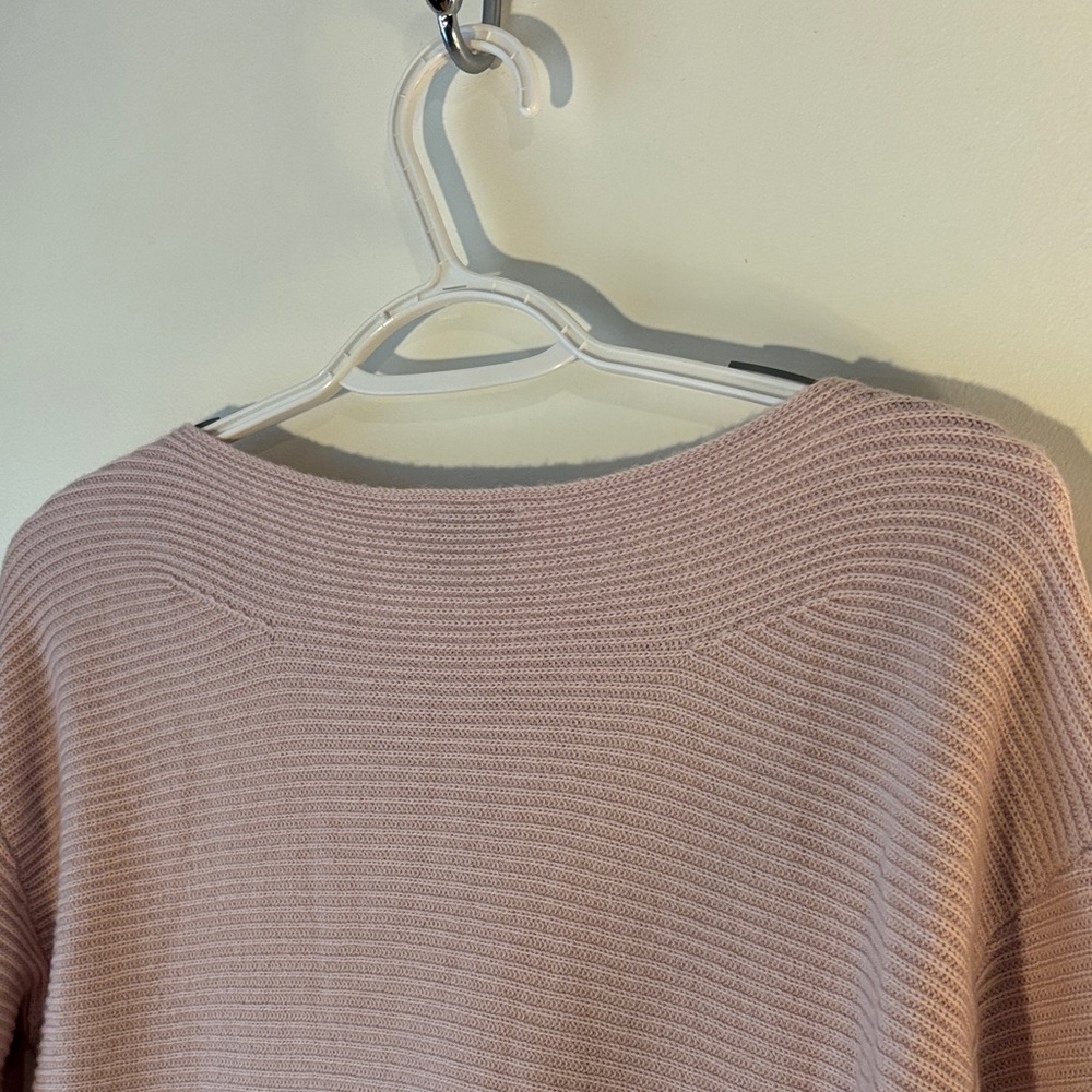 Talbots Light Pink Ribbed Knit Top - Picture 9 of 12